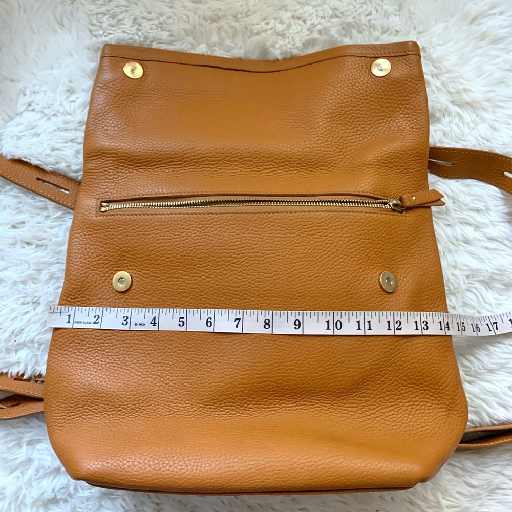 NEW GiGi New York Abbey Pebbled Leather Backpack Bag in Rare Camel Tan NWOT - Picture 12 of 16
